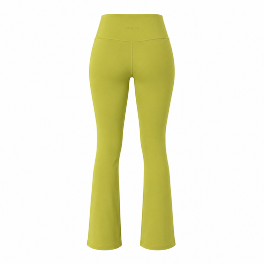 Olive Sculpt Flare Trousers