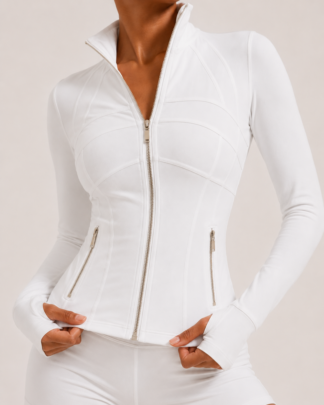 White Sculpt Jacket